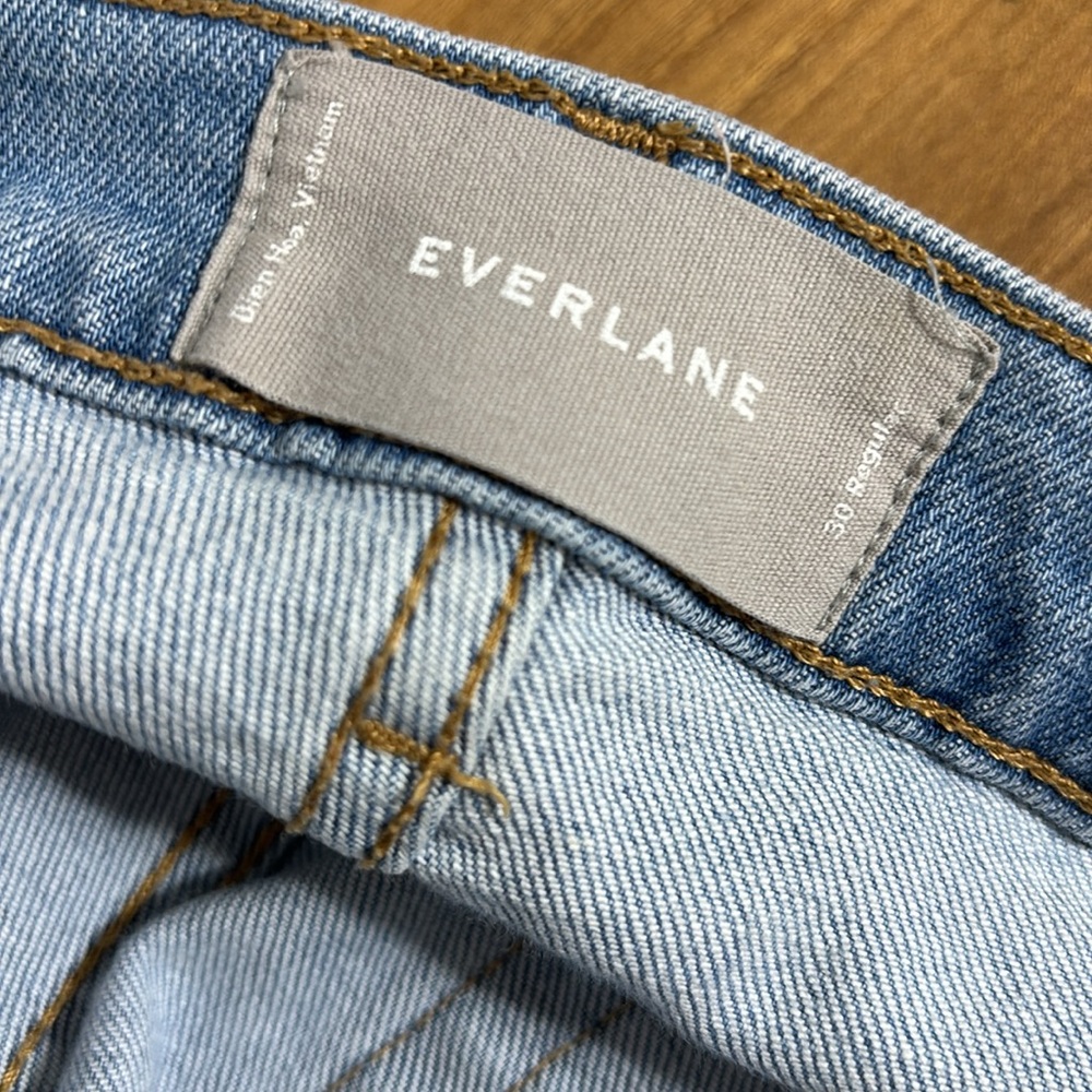 Everlane High Rise Straight Jeans Size 30 Ankle denim pants high waist - Picture 9 of 9
